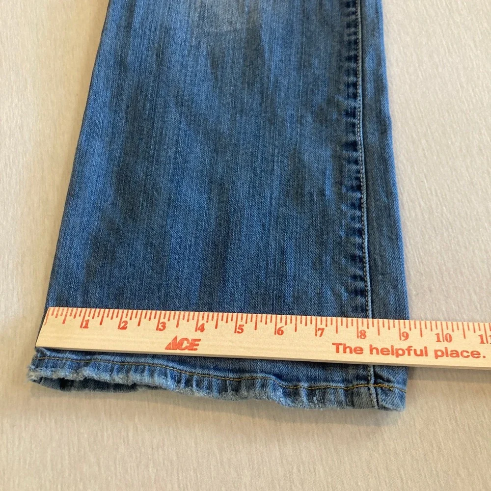 American Eagle Jeans Women 10 (32x28)‎ Favorite Boyfriend Flare Stretch Med Wash